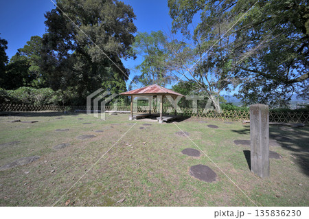 肥後「人吉城」曲輪・石垣の様子 135836230