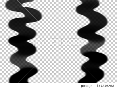 A simple abstract background with two wavy lines, representing fluctuations and vibrations, and thick black wavy lines arranged vertically A simple abstract background with two wavy lines, representing fluctuations and vibrations, and thick black wavy lines arranged vertically 135836268