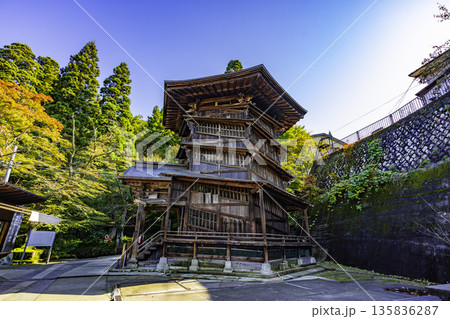 会津　さざえ堂　円通三匝堂　福島県会津若松市 135836287