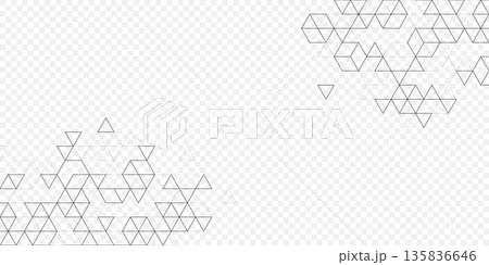 Modern abstract texture background with triangles, dots and hexagonal shapes. Geometric hexagonal pattern for poster, header, web banner, footer, website, presentation 135836646
