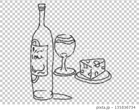 Stylish wine illustration Stylish wine illustration 135836734