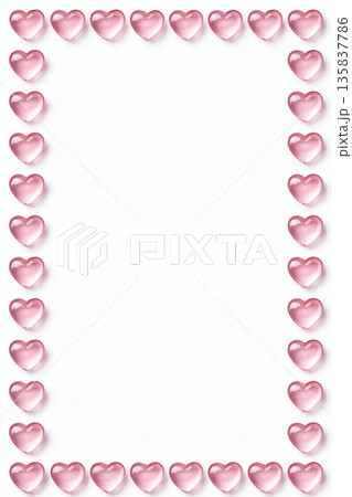 ハート　壁紙　フレーム 135837786