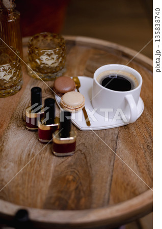 Cup of Coffee in Nail Salon 135838740