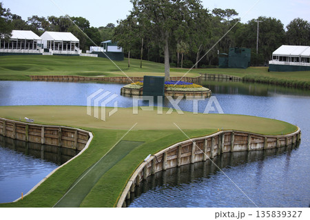 hole 17, tpc Sawgrass golf course, Ponte Vedra, Florida 135839327