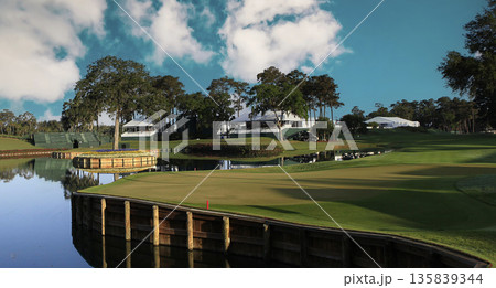 hole 17, tpc Sawgrass golf course, Ponte Vedra, Florida 135839344