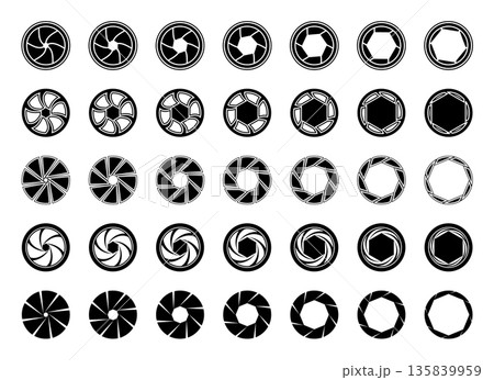 Camera diaphragm values, different lens aperture values 135839959