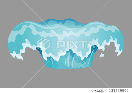 Dripping water special effect fx animation frames sprite sheet. Clear water drop burst frames for flash animation in games, video and cartoon 135839963