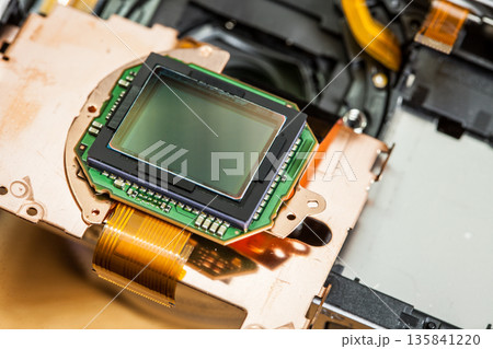 Camera sensor matrix close up Camera sensor matrix close up 135841220