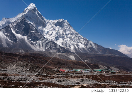 Mountains landscape from Chukhung Ri viewpoint, Nepal Mountains landscape from Chukhung Ri viewpoint, Nepal 135842280