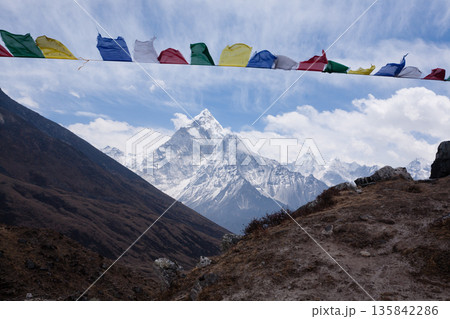 Landscape from Chukpi Lhara viewpoint, Dughla, Nepal Landscape from Chukpi Lhara viewpoint, Dughla, Nepal 135842286