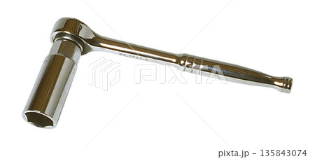 Chrome Socket Wrench with Long Handle Chrome Socket Wrench with Long Handle 135843074