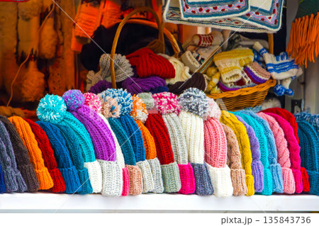 Warm wool colorful hats Warm wool colorful hats 135843736