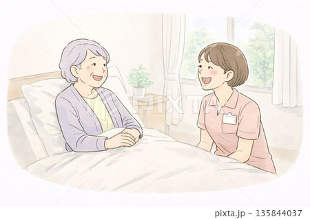 介護施設でのやさしい会話 / Gentle Care Facility Conversation 介護施設でのやさしい会話 / Gentle Care Facility Conversation 135844037