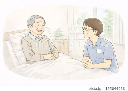 介護施設でのやさしい会話 / Gentle Care Facility Conversation 135844038