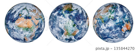 Planet Earth isolated on white background. Planet Earth isolated on white background. 135844270
