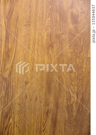 Close-up of natural new soft yellow golden brown wooden surface, parquet, planks or boards. Ecological texture, floor or furniture. Vertical copy space abstract background. 135844637