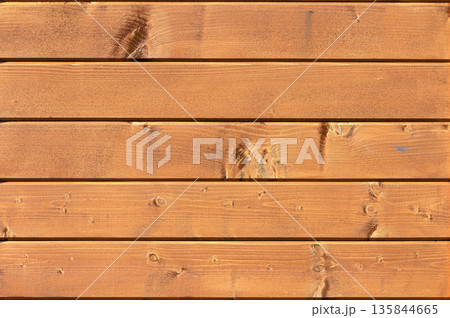 Yellow wooden plank wall texture for usage as background 135844665
