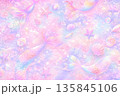 パステルカラーの人魚ファンタジー背景 135845106