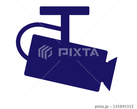 監視カメラのアイコン（防犯カメラマーク） 135845315