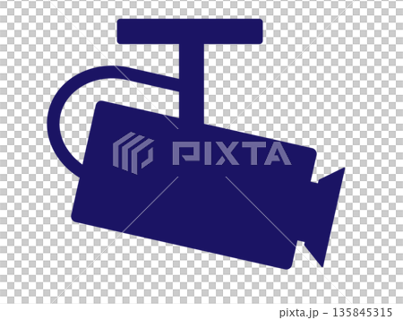 監視カメラのアイコン（防犯カメラマーク） 135845315