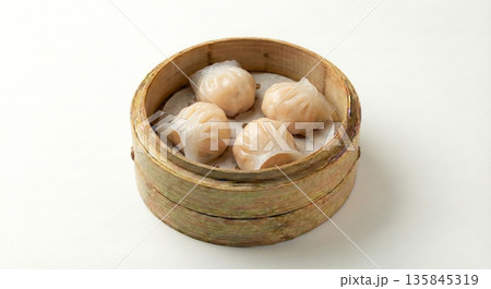 贅沢な蒸しホタテ餃子 帆立餃子 飲茶メニュー 食べ放題 点心 中華料理 食品 料理 135845319