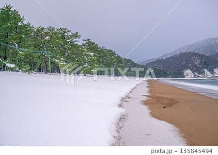 気比の松原 雪景色 気比の松原 雪景色 135845494