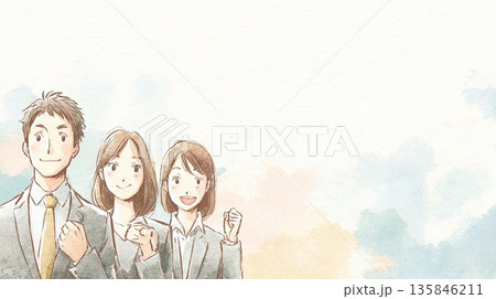 ビジネスイラスト ビジネスイラスト 135846211