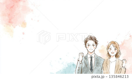 ビジネスイラスト ビジネスイラスト 135846213