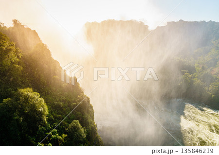 Victoria Falls mist 135846219
