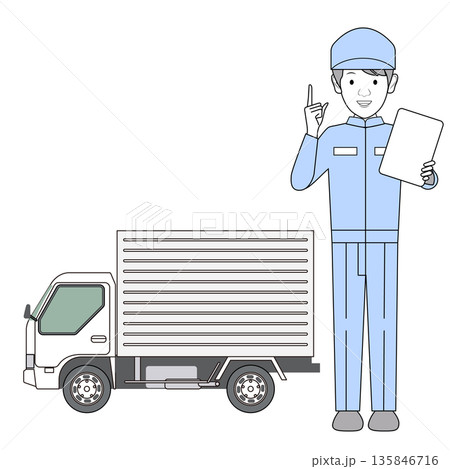 トラックと運転手 トラックと運転手 135846716