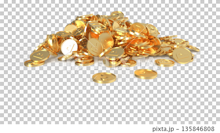 Point Activity Image P Mark Coin Gold Point Activity Image P Mark Coin Gold 135846808