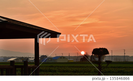 清里町ふれあい広場の夕暮れ 清里町ふれあい広場の夕暮れ 135846866