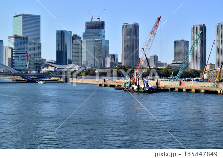 東京  築地市場跡地再開発 築地地区まちづくり 135847849