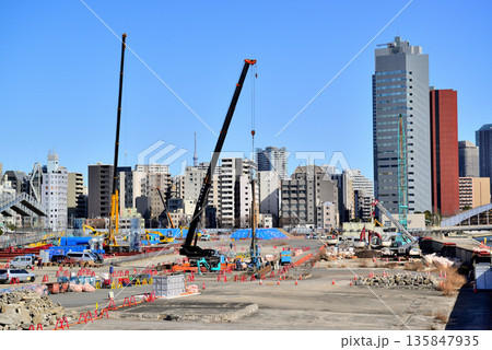 東京  築地市場跡地再開発 築地地区まちづくり 135847935