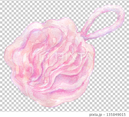 水彩イラスト　手描きイラスト　体用スポンジ 135849015