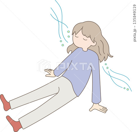 リラックス　女性 135849119