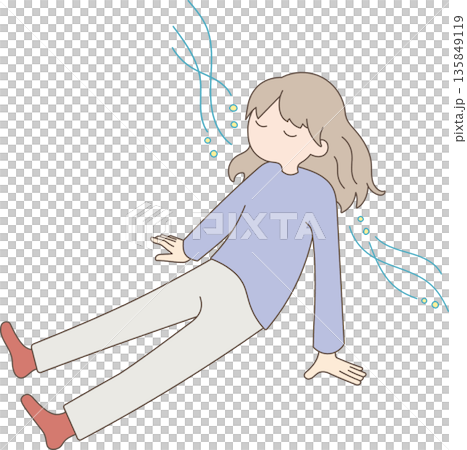 リラックス　女性 135849119