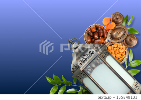 Lanterns, dates, and sweets set a festive Ramadan mood 135849133