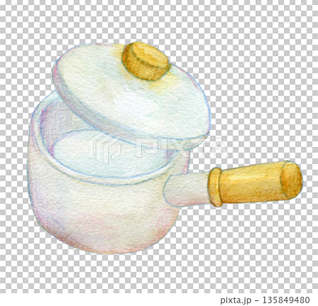 水彩插畫,手繪插畫,牛奶麵包 水彩插畫,手繪插畫,牛奶麵包 135849480