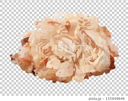 Dried bonito flakes 135849646