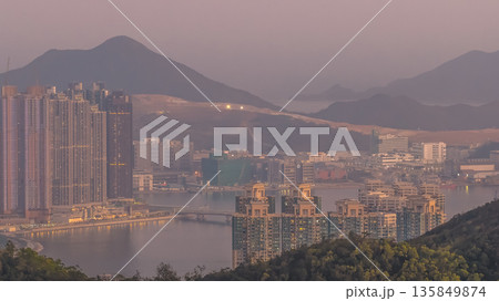 Jan 18 2026 Soft Twilight Light Illuminates Tseung Kwan O Waterfront Skyline Jan 18 2026 Soft Twilight Light Illuminates Tseung Kwan O Waterfront Skyline 135849874