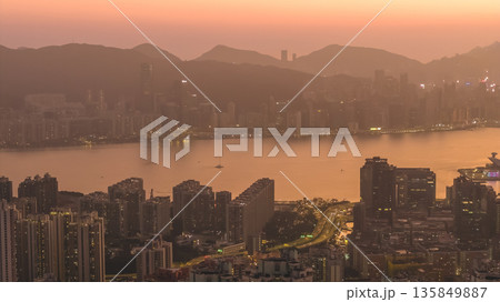 Jan 18 2026 Warm Sunset Light Illuminates Dense Skyline Of Kwun Tong Jan 18 2026 Warm Sunset Light Illuminates Dense Skyline Of Kwun Tong 135849887