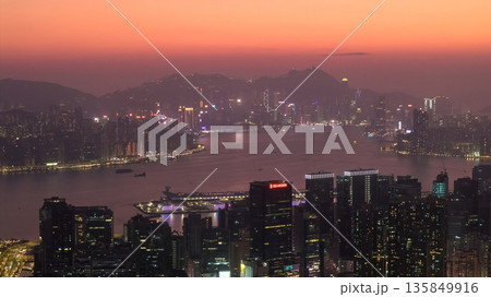 Jan 18 2026 Twilight Glow Spreading Across Kowloon And Hong Kong Skyline Jan 18 2026 Twilight Glow Spreading Across Kowloon And Hong Kong Skyline 135849916