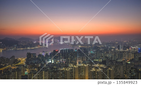 Jan 18 2026 Twilight Glow Spreading Across Kowloon And Hong Kong Skyline Jan 18 2026 Twilight Glow Spreading Across Kowloon And Hong Kong Skyline 135849923