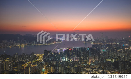Jan 18 2026 Twilight Glow Spreading Across Kowloon And Hong Kong Skyline Jan 18 2026 Twilight Glow Spreading Across Kowloon And Hong Kong Skyline 135849925