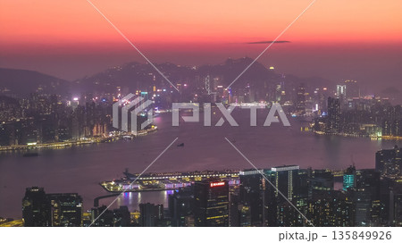 Jan 18 2026 Twilight Glow Spreading Across Kowloon And Hong Kong Skyline Jan 18 2026 Twilight Glow Spreading Across Kowloon And Hong Kong Skyline 135849926