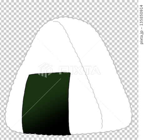 Simple rice ball icon Simple rice ball icon 135850914