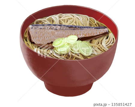 にしんそば（赤椀） 135851427