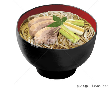 鴨南蛮そば（黒赤椀） 135851432
