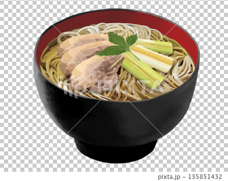 Duck Nanban Soba (black and red bowl) 135851432